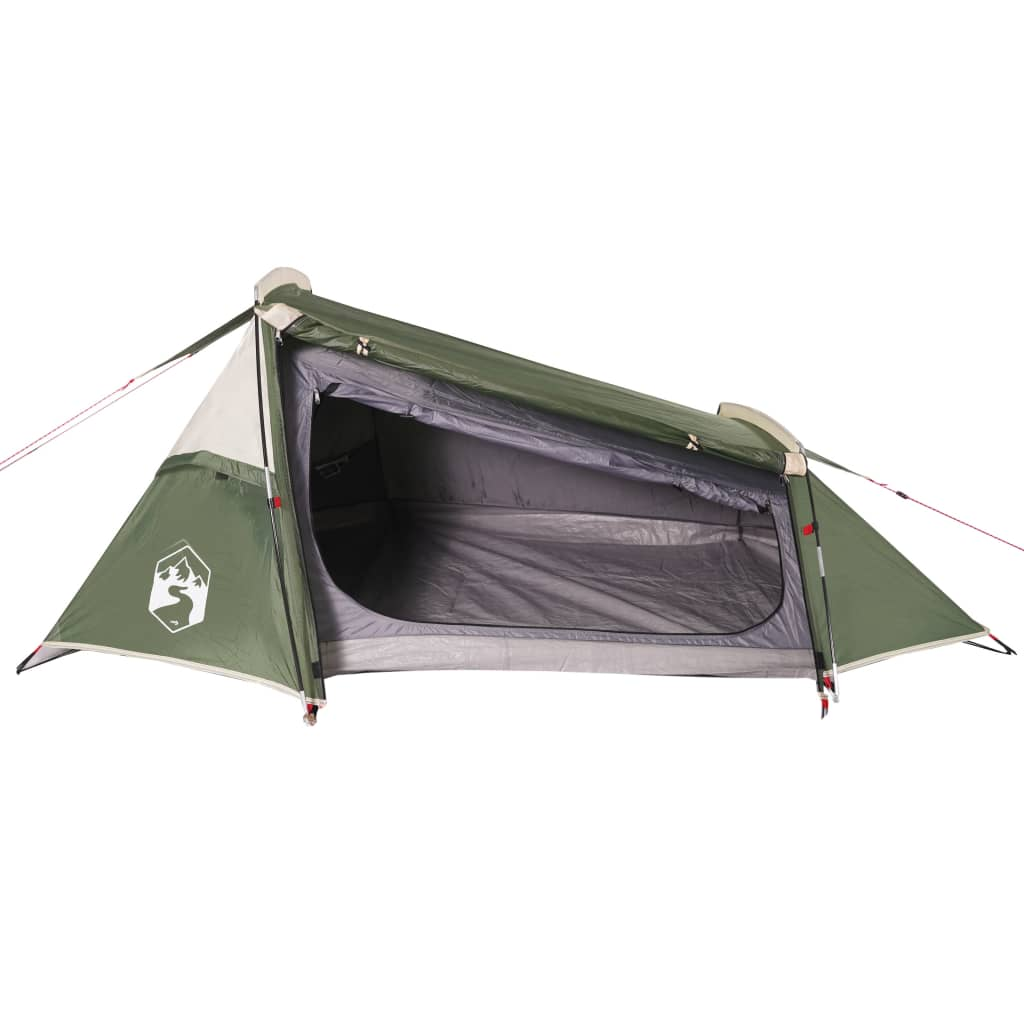 vidaXL Camping Tent Tunnel 2-Person - Green Waterproof - Best Price, Free Shipping 2 Man Tent Cosy Camping Co.   