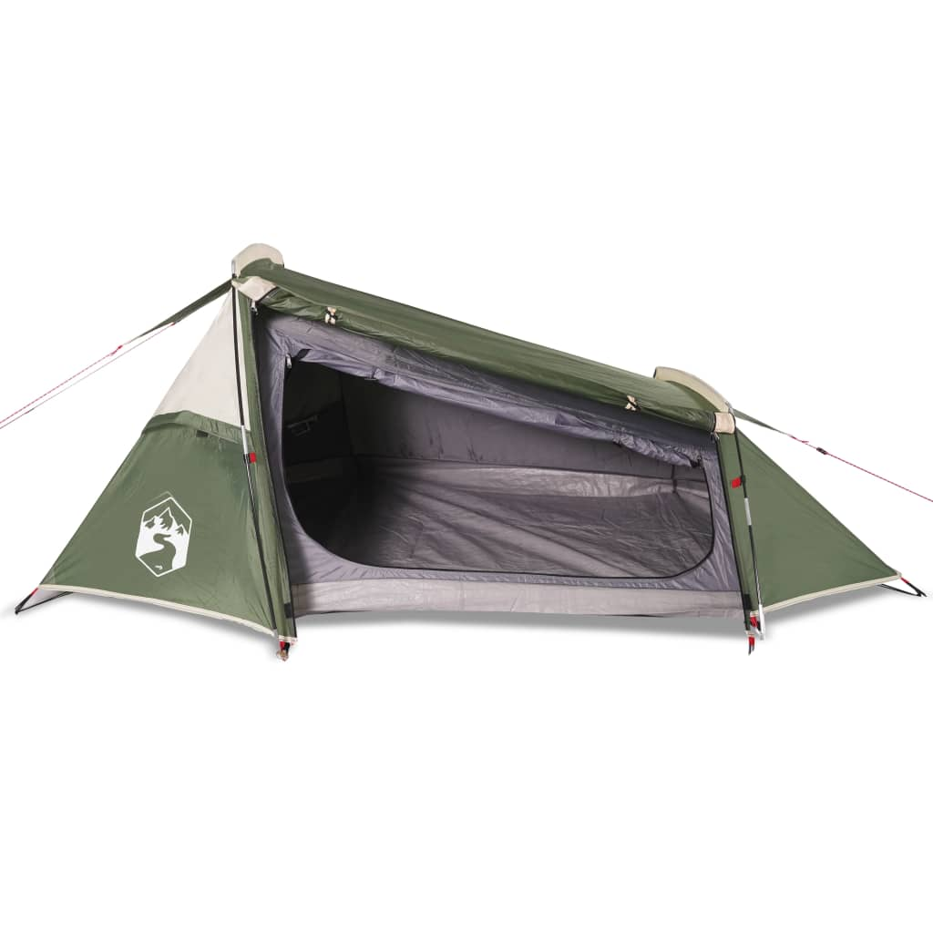 vidaXL Camping Tent Tunnel 2-Person - Green Waterproof - Best Price, Free Shipping 2 Man Tent Cosy Camping Co.   