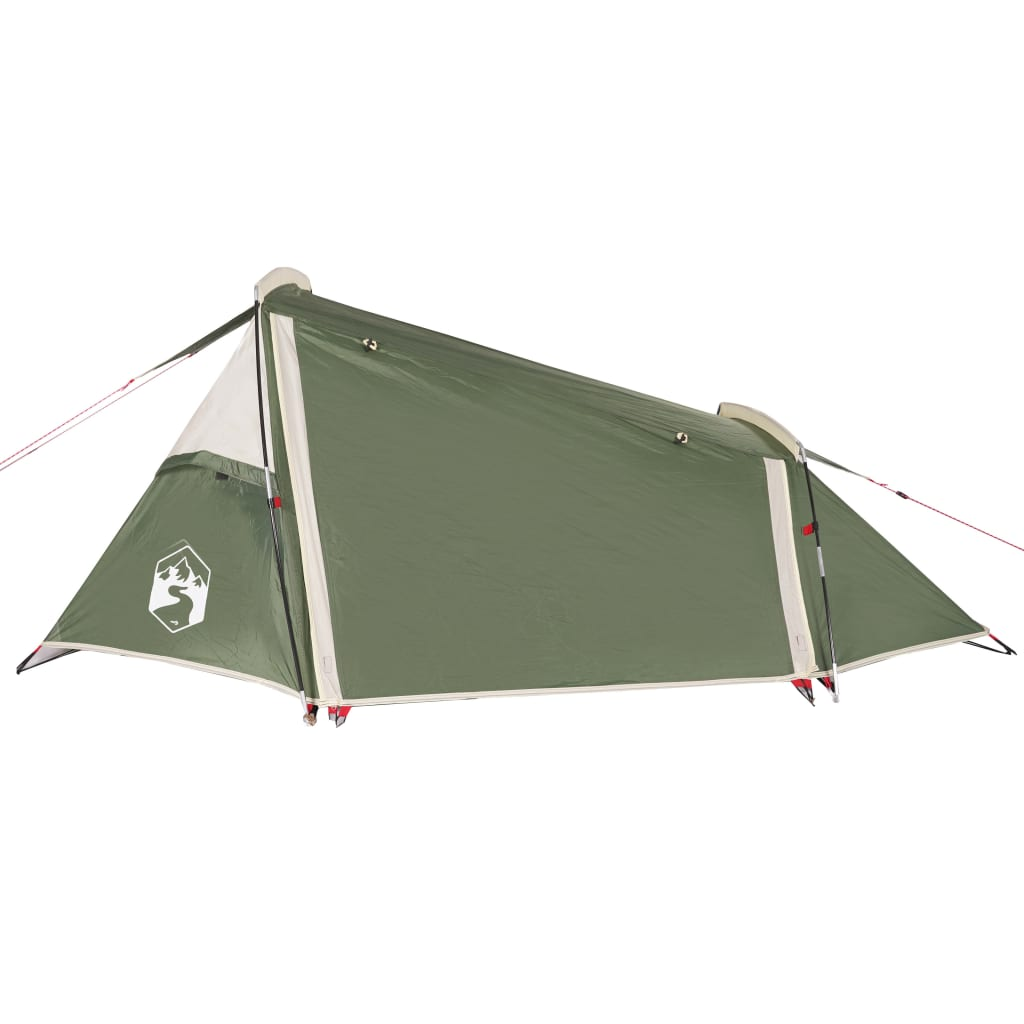 vidaXL Camping Tent Tunnel 2-Person - Green Waterproof - Best Price, Free Shipping 2 Man Tent Cosy Camping Co.   