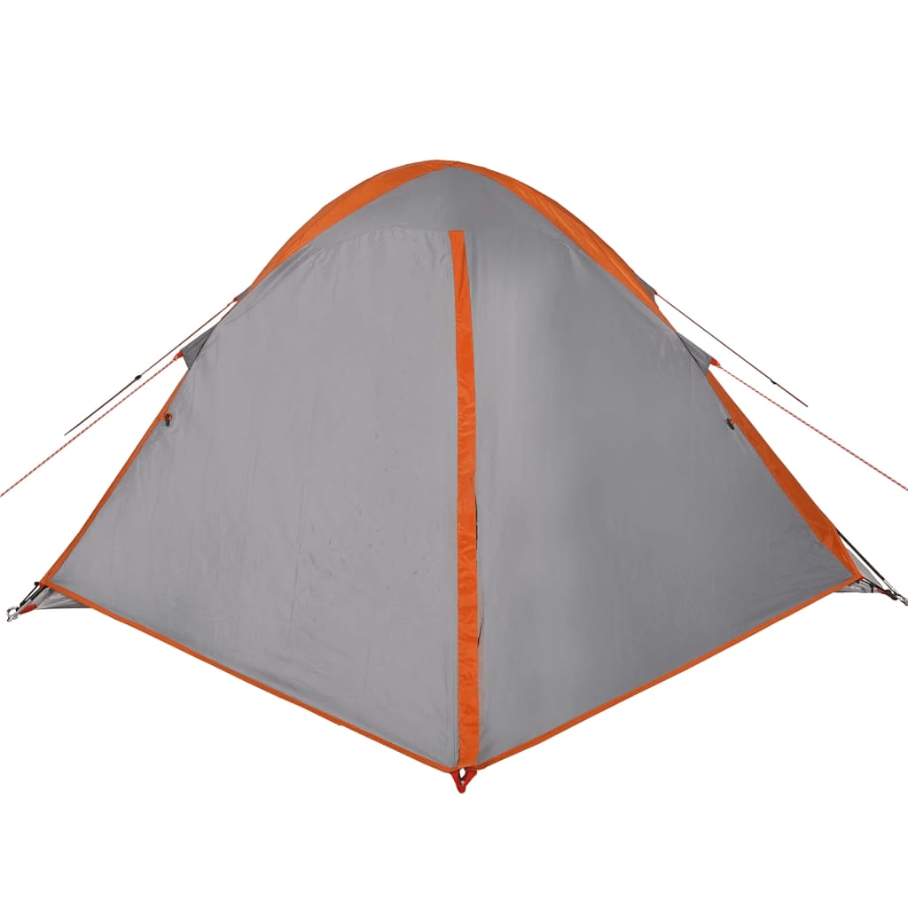 vidaXL Camping Tent Dome 2-Person Grey and Orange - Waterproof, Easy Assembly 2 Man Tent Cosy Camping Co.   