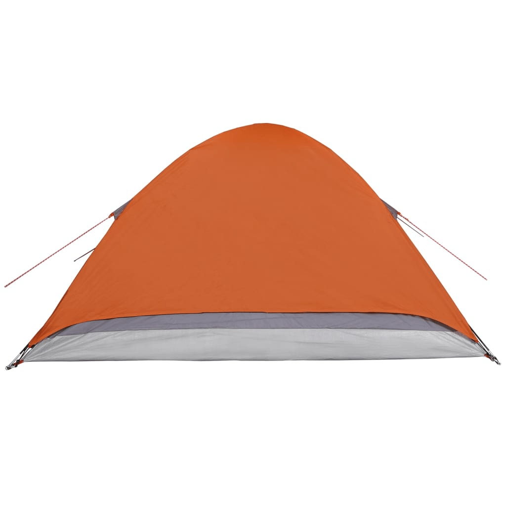 vidaXL Camping Tent Dome 2-Person Grey and Orange - Waterproof, Easy Assembly 2 Man Tent Cosy Camping Co.   