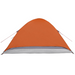 vidaXL Camping Tent Dome 2-Person Grey and Orange - Waterproof, Easy Assembly 2 Man Tent Cosy Camping Co.   