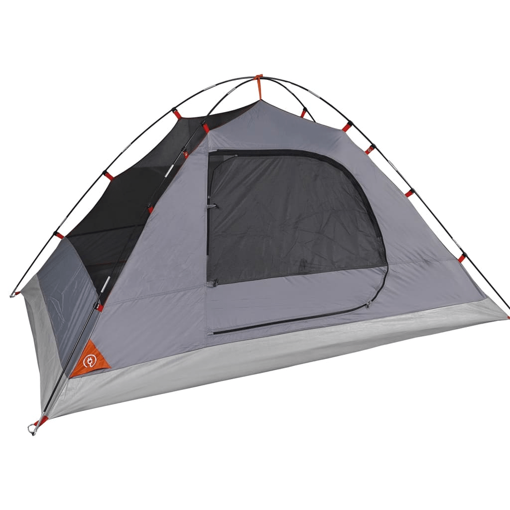 vidaXL Camping Tent Dome 2-Person Grey and Orange - Waterproof, Easy Assembly 2 Man Tent Cosy Camping Co.   