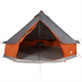 vidaXL Family Tent Tipi 10-Person Grey and Orange Waterproof - Spacious and Comfortable Shelter for Outdoor Adventures 10 Man Tent Cosy Camping Co.   
