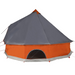 vidaXL Family Tent Tipi 10-Person Grey and Orange Waterproof - Spacious and Comfortable Shelter for Outdoor Adventures 10 Man Tent Cosy Camping Co.   