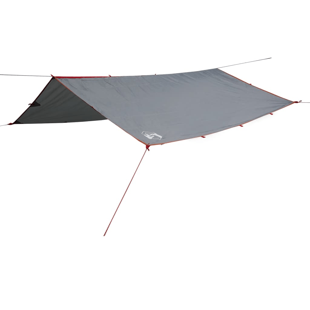 vidaXL Camping Tarp Grey and Orange 360x294 cm - Waterproof, Lightweight, and Versatile Tarp Cosy Camping Co.   