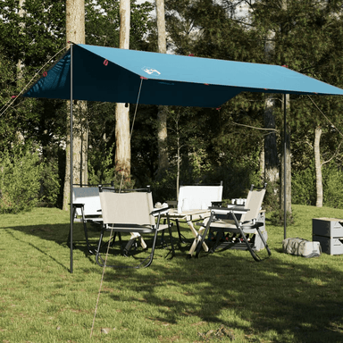 vidaXL Camping Tarp Blue 360x294 cm - Waterproof & Versatile Tarp Cosy Camping Co. Blue  