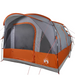 vidaXL Camping Tent Tunnel 3-Person Grey and Orange Waterproof 3 Man Tent Cosy Camping Co.   
