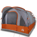 vidaXL Camping Tent Tunnel 3-Person Grey and Orange Waterproof 3 Man Tent Cosy Camping Co.   