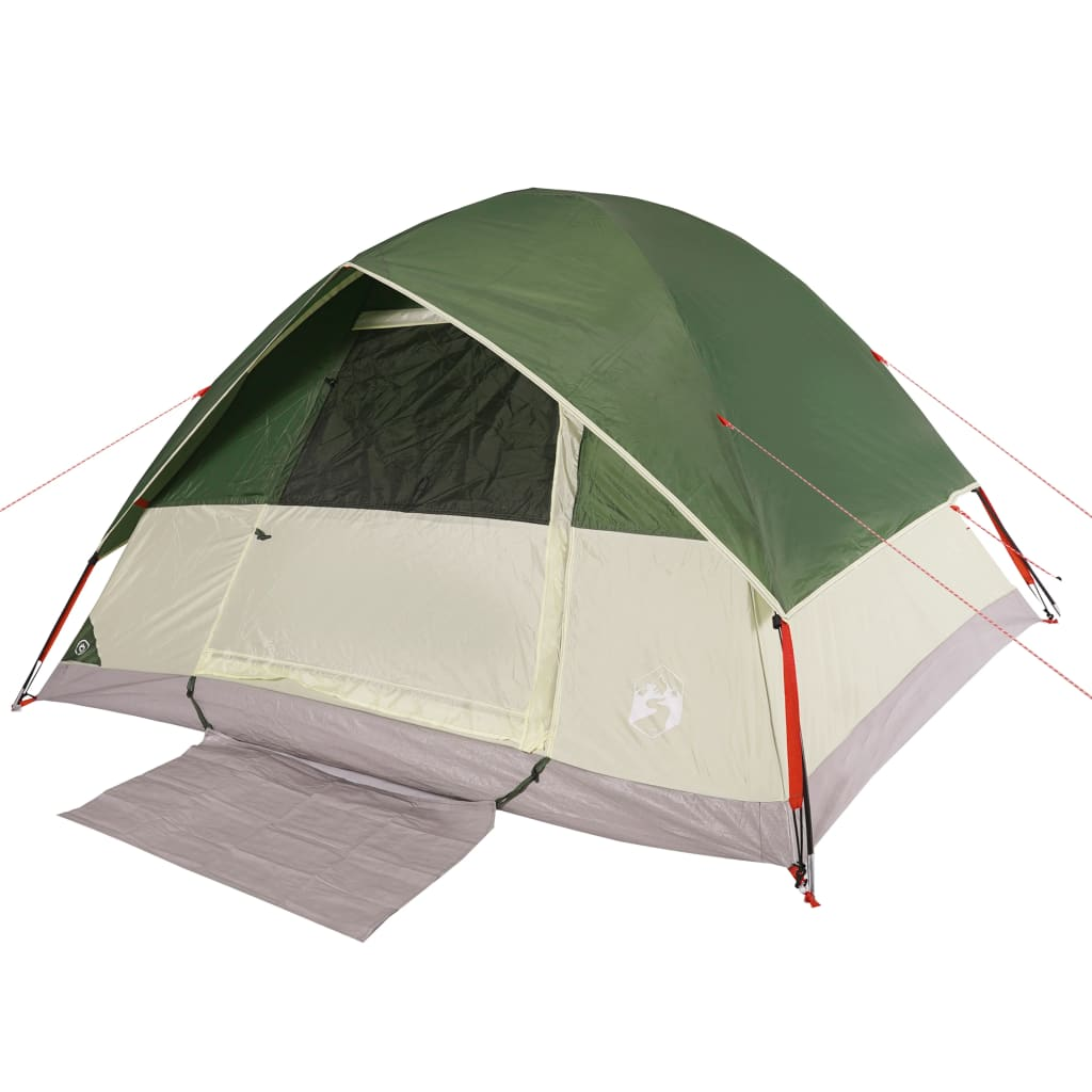 vidaXL Family Tent Dome 6-Person Green Waterproof - Comfortable & Weatherproof 6 Man Tent Cosy Camping Co.   