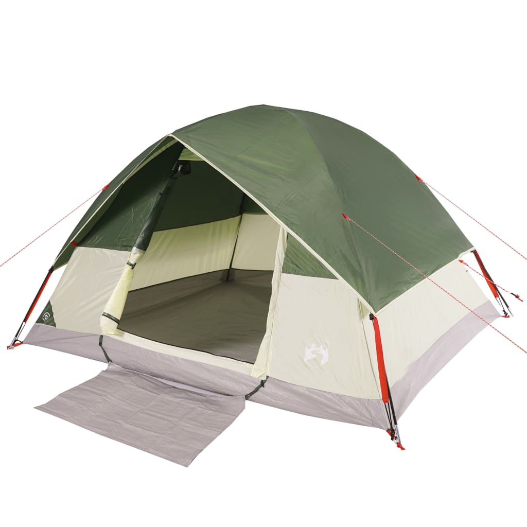 vidaXL Family Tent Dome 6-Person Green Waterproof - Comfortable & Weatherproof 6 Man Tent Cosy Camping Co.   