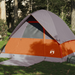 vidaXL Camping Tent Dome 4-Person Grey and Orange Waterproof 4 Man Tent Cosy Camping Co. Orange  