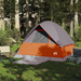 vidaXL Camping Tent Dome 4-Person Grey and Orange Waterproof 4 Man Tent Cosy Camping Co.   