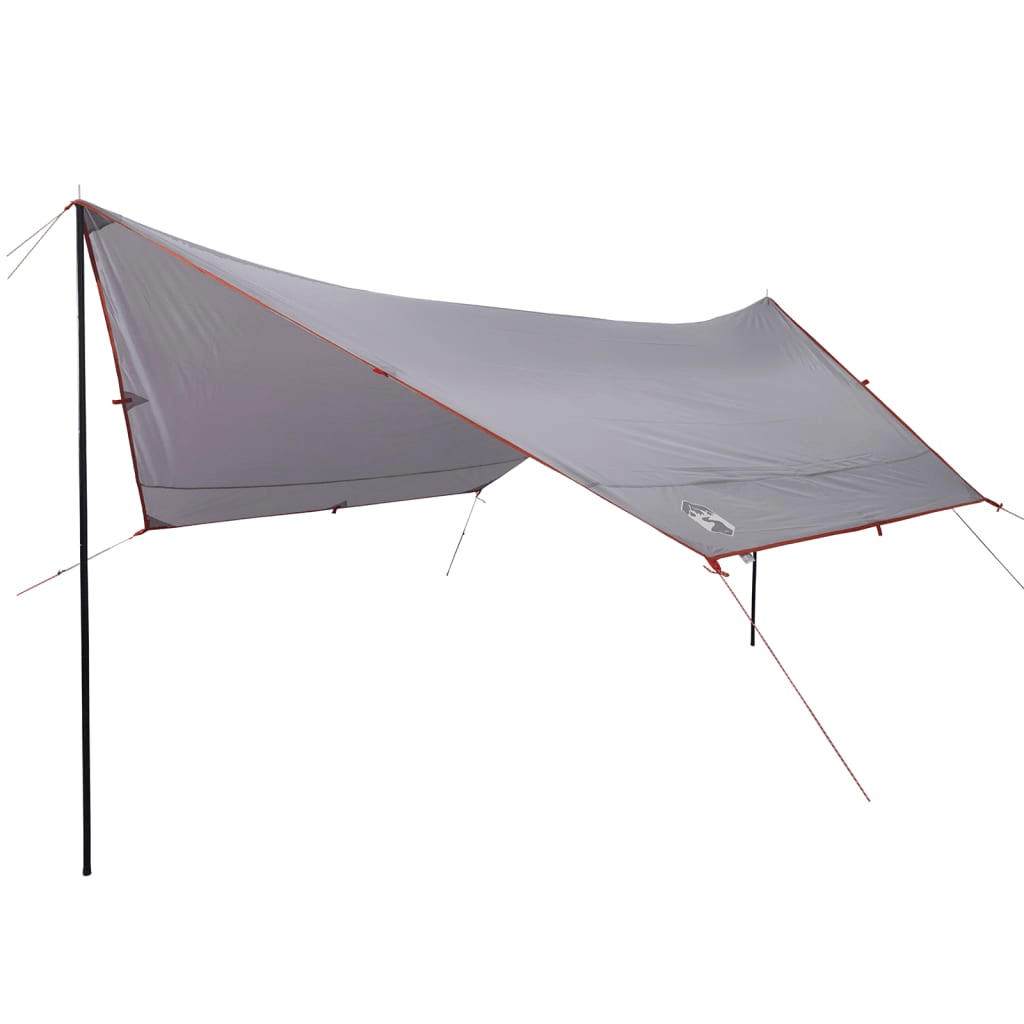 vidaXL Camping Tarp Grey and Orange 430x380x210 cm - Waterproof, Wind Resistant, Lightweight Tarp Cosy Camping Co.   