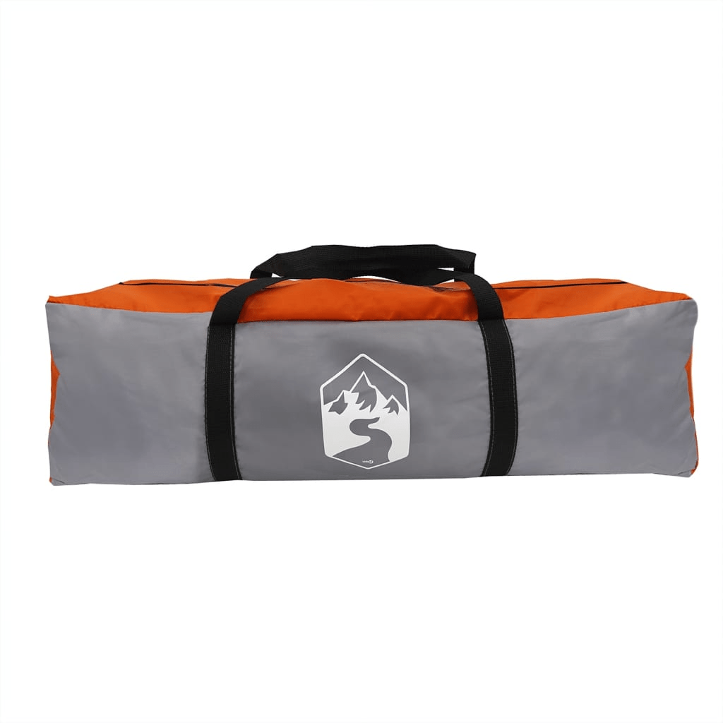 vidaXL Camping Tarp Grey and Orange 430x380x210 cm - Waterproof, Wind Resistant, Lightweight Tarp Cosy Camping Co.   