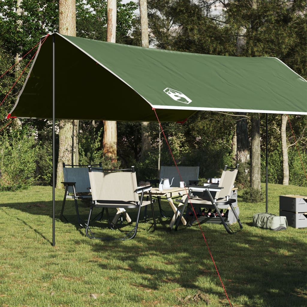 vidaXL Camping Tarp Green 430x380x210 cm Waterproof - Lightweight, Multi-functional and Portable Tarp Cosy Camping Co. Green  