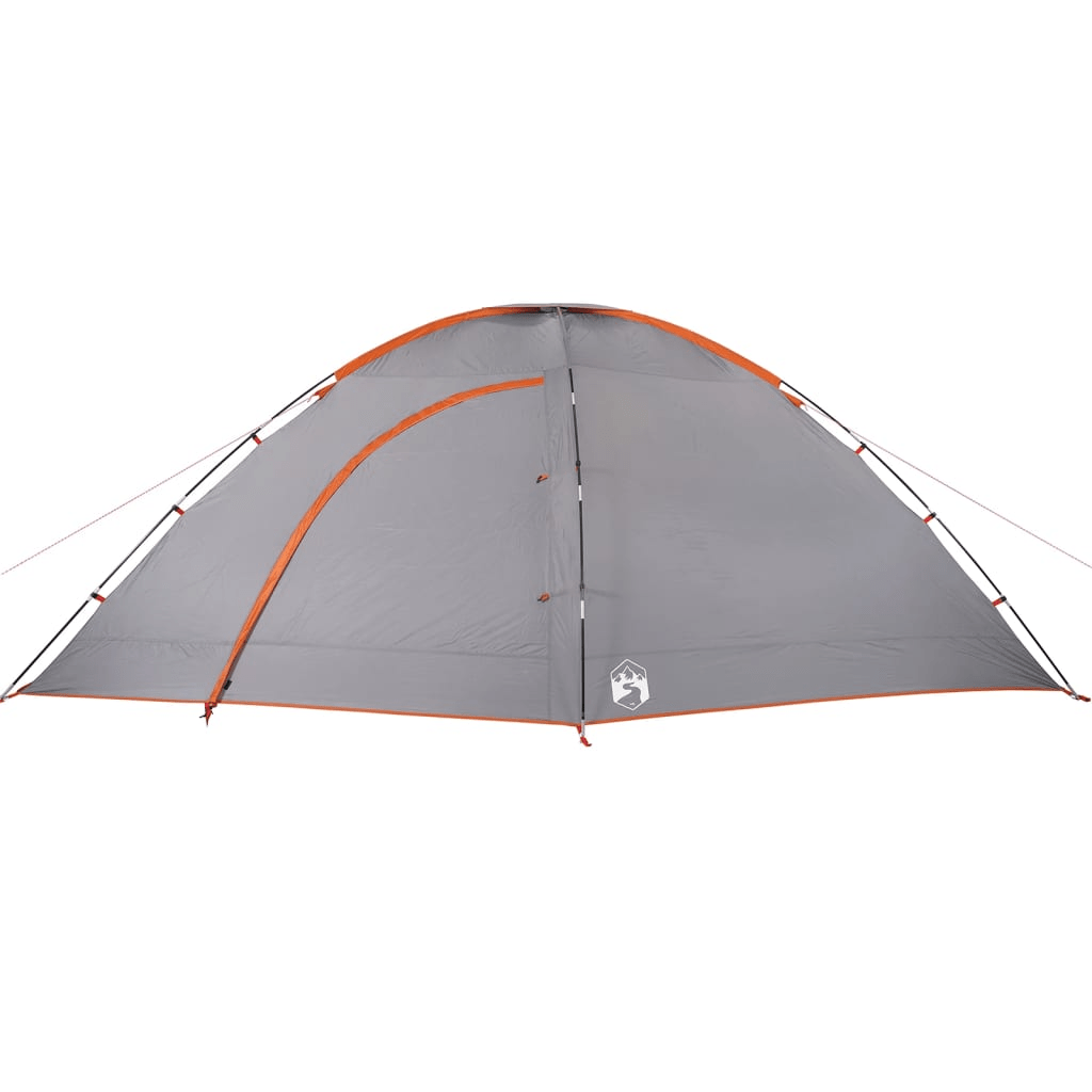 vidaXL Camping Tent 8-Person Grey and Orange Waterproof - Reliable Protection for Outdoor Adventures 8 Man Tent Cosy Camping Co.   