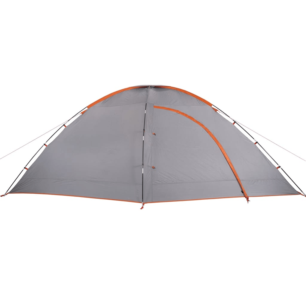 vidaXL Camping Tent 8-Person Grey and Orange Waterproof - Reliable Protection for Outdoor Adventures 8 Man Tent Cosy Camping Co.   