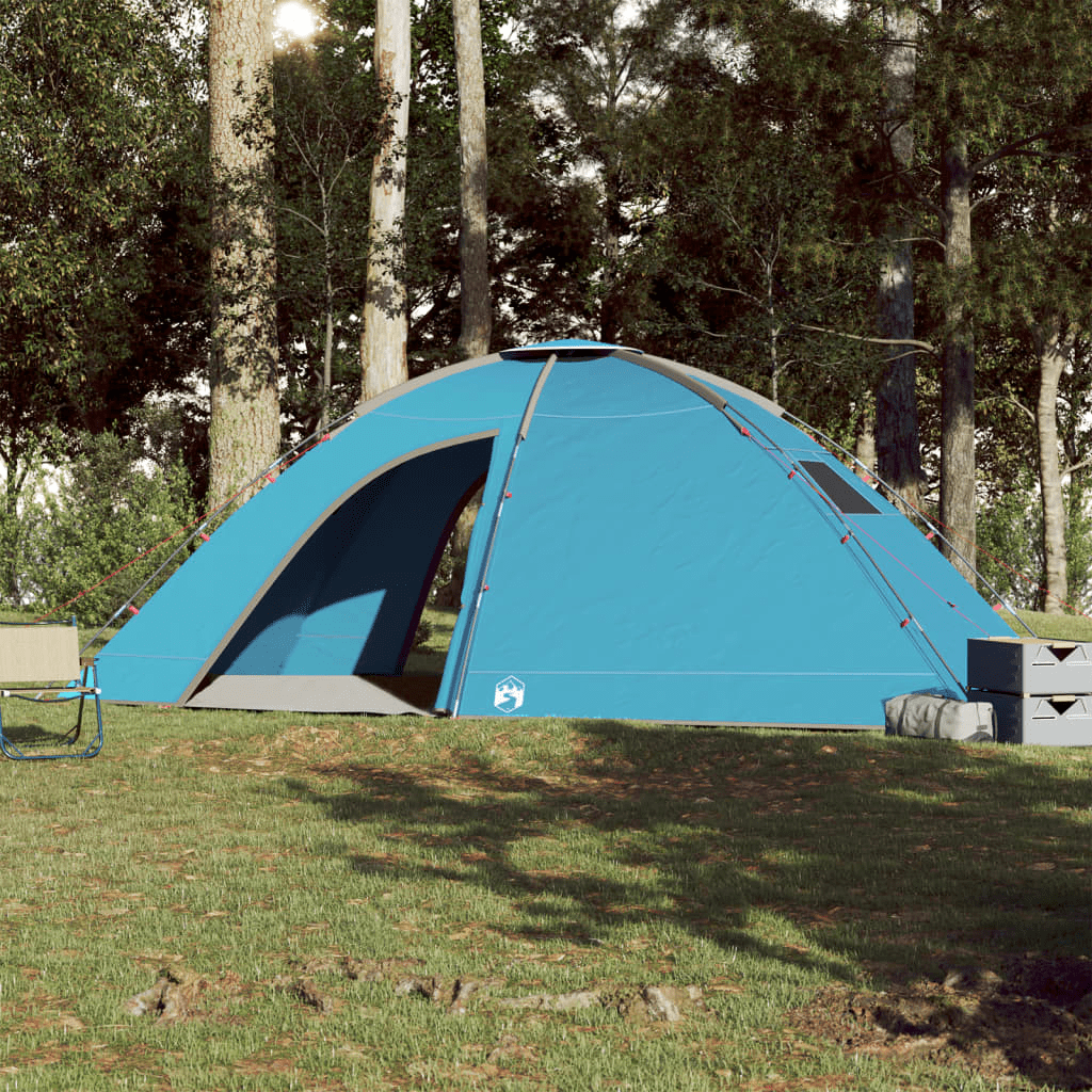vidaXL Camping Tent 8-Person Blue Waterproof - All-Round Protection & Easy Setup 8 Man Tent Cosy Camping Co.   