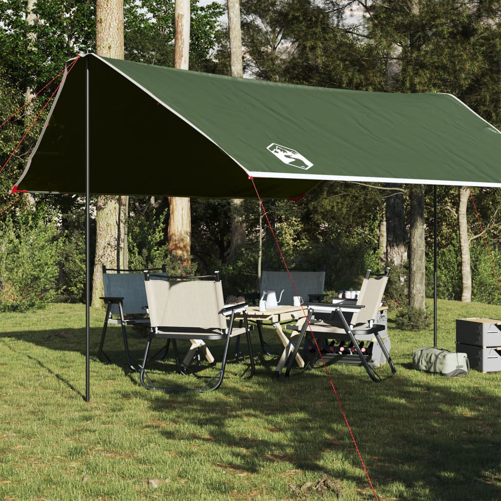 vidaXL Camping Tarp Green 430x380x210 cm Waterproof - Versatile Outdoor Shelter Tarp Cosy Camping Co. Green  