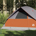 vidaXL Family Tent Dome 6-Person Grey and Orange Waterproof - Outdoor Camping Gear 6 Man Tent Cosy Camping Co. Orange  