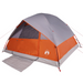 vidaXL Family Tent Dome 6-Person Grey and Orange Waterproof - Outdoor Camping Gear 6 Man Tent Cosy Camping Co.   