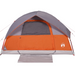 vidaXL Family Tent Dome 6-Person Grey and Orange Waterproof - Outdoor Camping Gear 6 Man Tent Cosy Camping Co.   