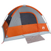 vidaXL Camping Tent Dome 3-Person - Grey and Orange Waterproof 3 Man Tent Cosy Camping Co.   