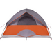 vidaXL Camping Tent Dome 3-Person - Grey and Orange Waterproof 3 Man Tent Cosy Camping Co.   