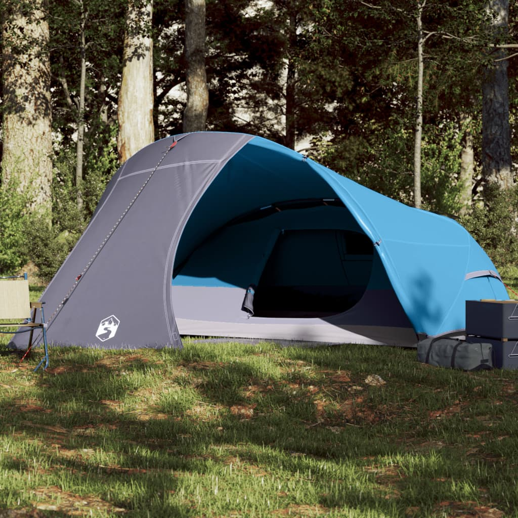 vidaXL Camping Tent Dome 4-Person Blue Waterproof - Perfect for Outdoor Adventures 4 Man Tent Cosy Camping Co. Blue  