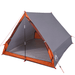 vidaXL Camping Tent A-Frame 2-Person - Grey and Orange Waterproof 2 Man Tent Cosy Camping Co.   