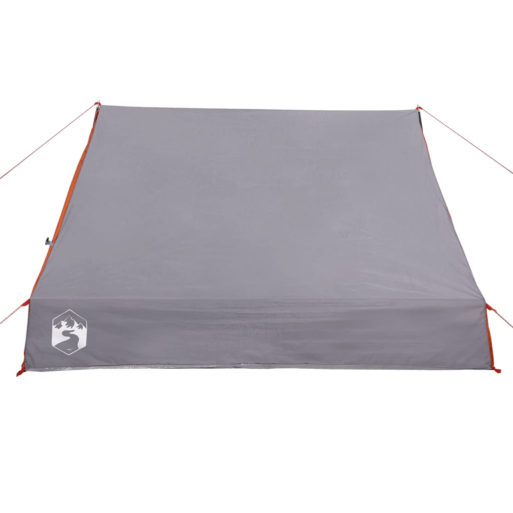 vidaXL Camping Tent A-Frame 2-Person - Grey and Orange Waterproof 2 Man Tent Cosy Camping Co.   