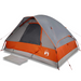 vidaXL Family Tent Dome 6-Person Grey and Orange Waterproof - Spacious and Weather-Resistant Camping Tent 6 Man Tent Cosy Camping Co.   