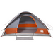 vidaXL Family Tent Dome 6-Person Grey and Orange Waterproof - Spacious and Weather-Resistant Camping Tent 6 Man Tent Cosy Camping Co.   