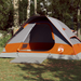 Shop the vidaXL Camping Tent Dome 4-Person Grey and Orange Waterproof - Best Price Guaranteed 4 Man Tent Cosy Camping Co. Grey  