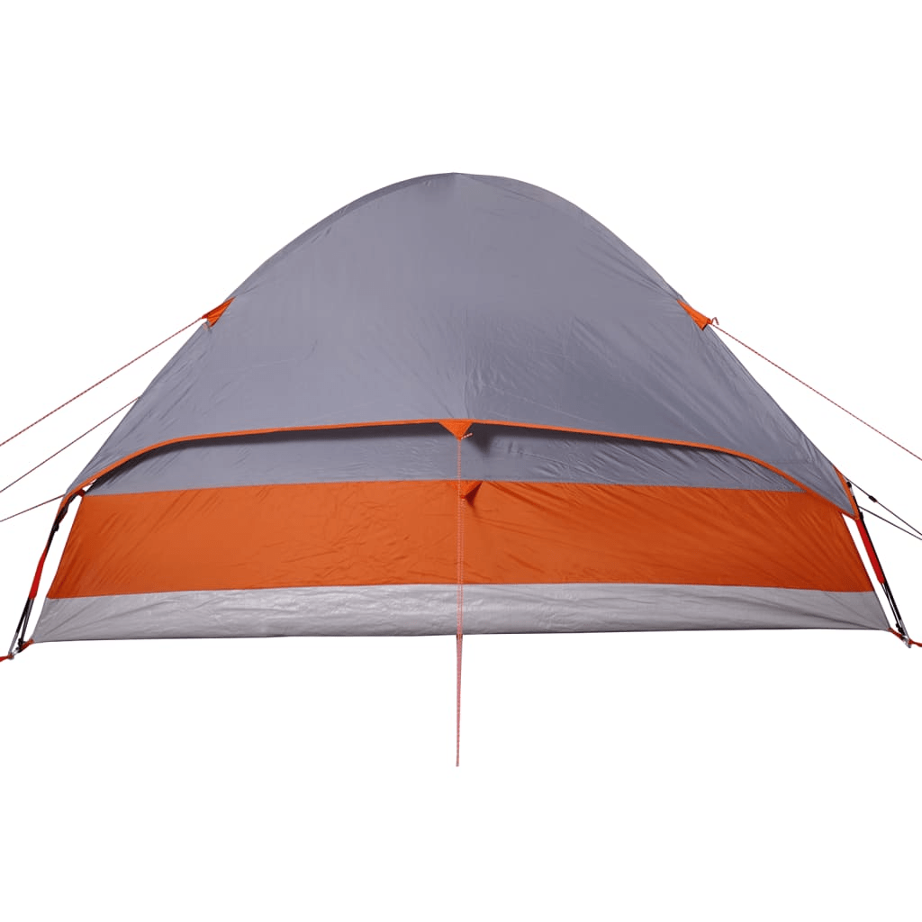 Shop the vidaXL Camping Tent Dome 4-Person Grey and Orange Waterproof - Best Price Guaranteed 4 Man Tent Cosy Camping Co.   