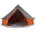 vidaXL Family Tent Tipi 6-Person Grey and Orange Waterproof - Spacious and Weatherproof Camping Tent 6 Man Tent Cosy Camping Co.   