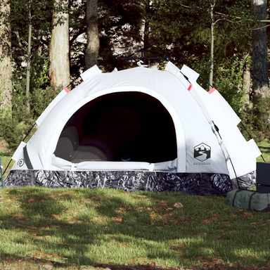 vidaXL Camping Tent 2-Person White Blackout Fabric Quick Release - Stay Comfortable and Dry on Your Adventures 2 Man Tent Cosy Camping Co. White  