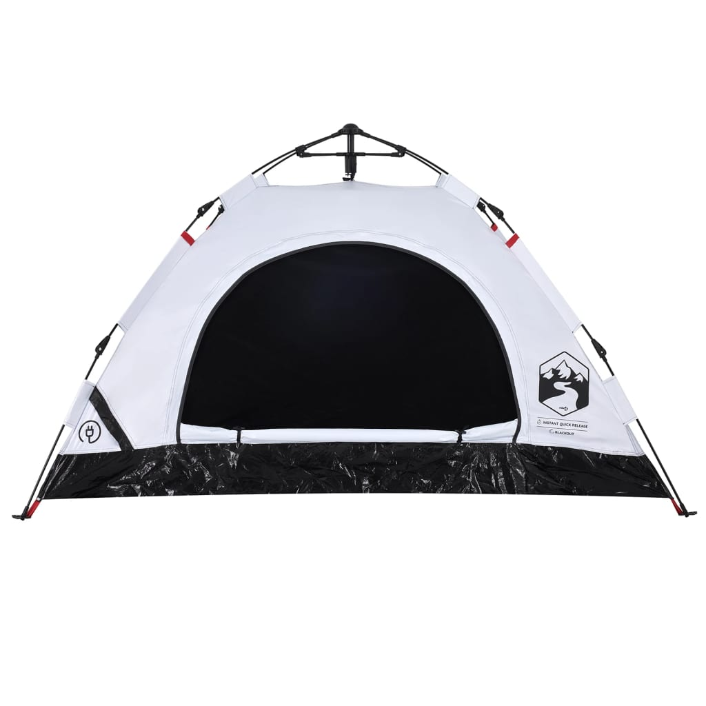 vidaXL Camping Tent 2-Person White Blackout Fabric Quick Release - Stay Comfortable and Dry on Your Adventures 2 Man Tent Cosy Camping Co.   