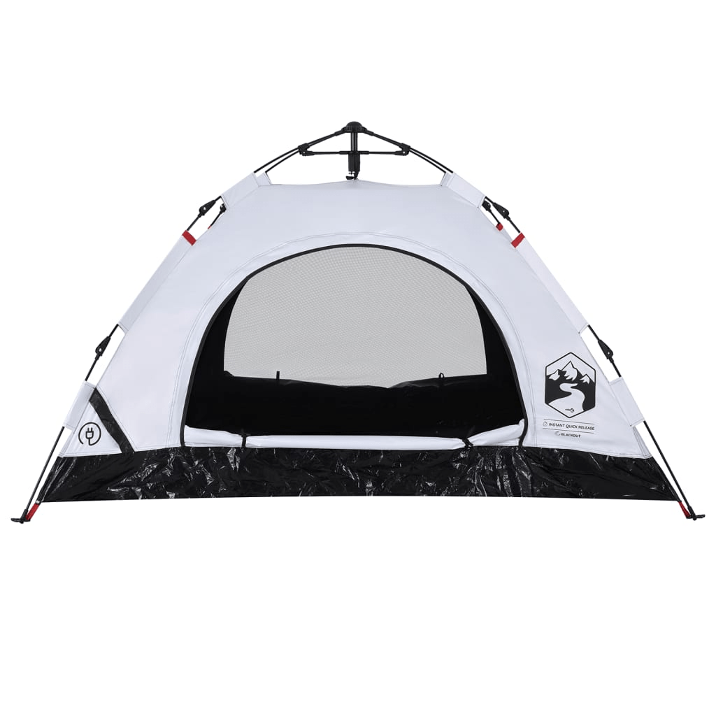 vidaXL Camping Tent 2-Person White Blackout Fabric Quick Release - Stay Comfortable and Dry on Your Adventures 2 Man Tent Cosy Camping Co.   