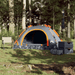 vidaXL Camping Tent 2-Person Grey and Orange Quick Release 2 Man Tent Cosy Camping Co.   