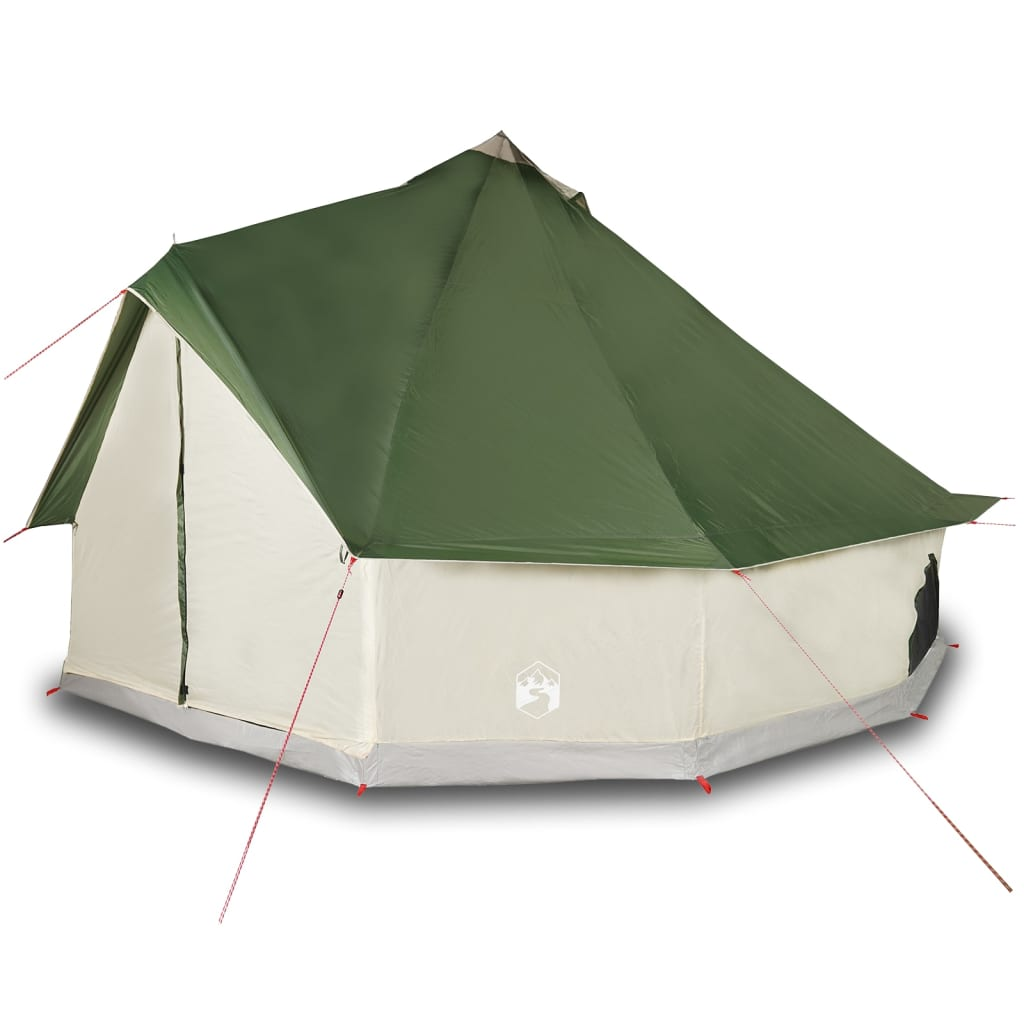 vidaXL Family Tent Tipi 12-Person Green Waterproof | Outdoor Camping 12 Man Tent Cosy Camping Co.   