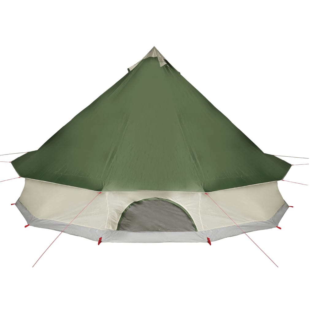 vidaXL Family Tent Tipi 12-Person Green Waterproof | Outdoor Camping 12 Man Tent Cosy Camping Co.   