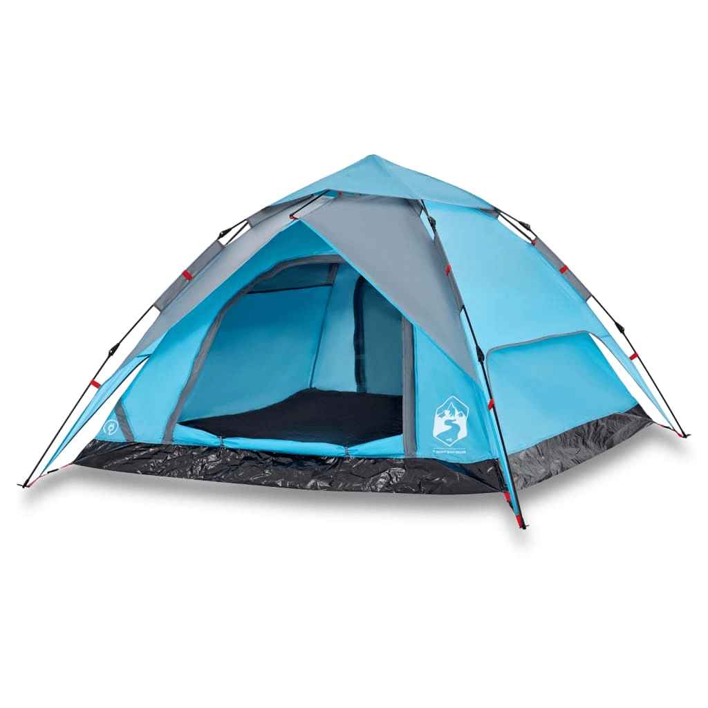 vidaXL Camping Tent Dome 4-Person Blue Quick Release - Waterproof & Easy Setup 4 Man Tent Cosy Camping Co.   