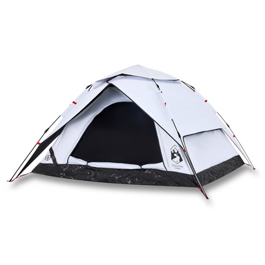 vidaXL Camping Tent Dome 4-Person White | Blackout Fabric | Quick Release | Waterproof | Easy Setup 4 Man Tent Cosy Camping Co.   