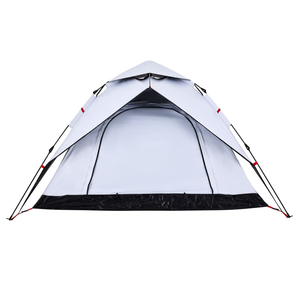 vidaXL Camping Tent Dome 4-Person White | Blackout Fabric | Quick Release | Waterproof | Easy Setup 4 Man Tent Cosy Camping Co.   