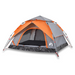 vidaXL Camping Tent Dome 4-Person Grey and Orange Quick Release - Stay Dry and Comfortable on Your Adventures 4 Man Tent Cosy Camping Co.   