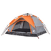 vidaXL Camping Tent Dome 4-Person Grey and Orange Quick Release - Stay Dry and Comfortable on Your Adventures 4 Man Tent Cosy Camping Co.   