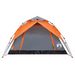 vidaXL Camping Tent Dome 4-Person Grey and Orange Quick Release - Stay Dry and Comfortable on Your Adventures 4 Man Tent Cosy Camping Co.   