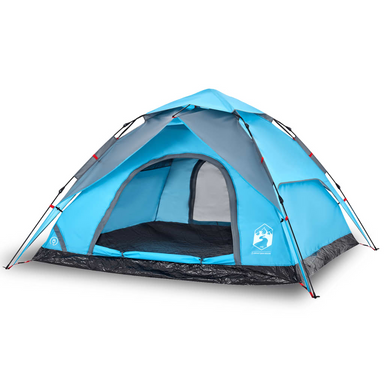 vidaXL Camping Tent Dome 5-Person Blue Quick Release - Waterproof, Easy Setup, Detachable Rainfly 5 Man Tent Cosy Camping Co.   
